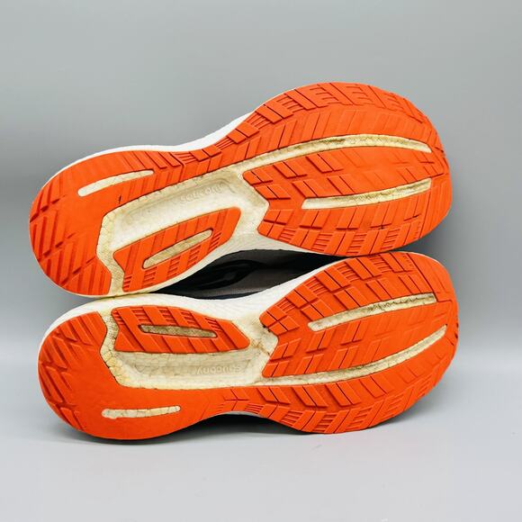 Saucony Shoes Mens 11 Gray Black Orange Triumph 18 Athletic Running Sneakers - Picture 10 of 12